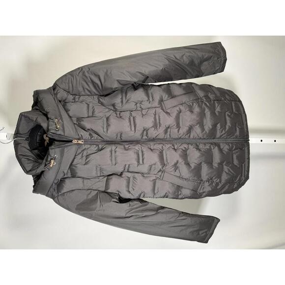 NWT Susan Graver Heat Press Mixed Media Jacket with Hood Black Size XXS - Picture 2 of 5